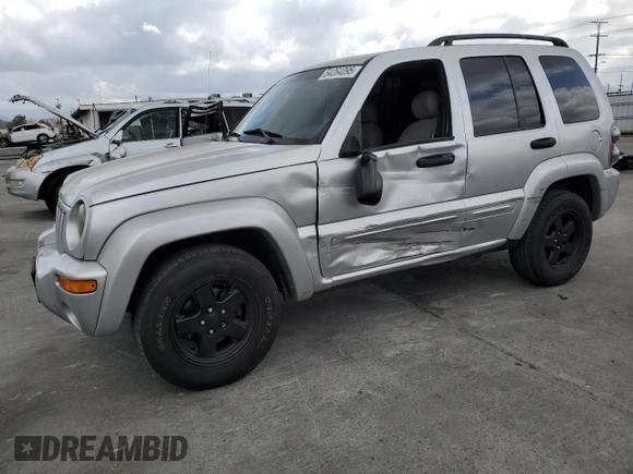 2003 Jeep Liberty Limited with VIN 1J4GK58K33W649265, listed as a Copart auction lot 54264095 with 154,152 mi miles and Salvage title. Bid and sale history available at DreamBid. Image 1.