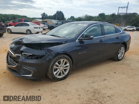 2018 Chevrolet Malibu LT with VIN 1G1ZD5ST1JF197512, listed as a Copart auction lot 57659425 with 160,000 mi miles and Salvage title. Bid and sale history available at DreamBid. Image 1.