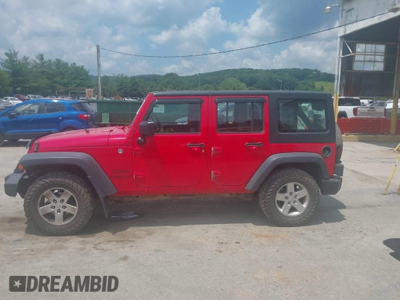 2015 Jeep Wrangler Unlimited Sport RHD with VIN 1C4BJWKG4FL679572, listed as a IAAI auction lot 42568920 with 183,907 mi miles and . Bid and sale history available at DreamBid. Image 14.