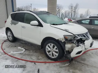 2013 Nissan Murano SV with VIN JN8AZ1MW0DW320585, listed as a Copart auction lot 45122655 with 167,494 mi miles and Clean Title. Bid and sale history available at carsss.com. Image 4.