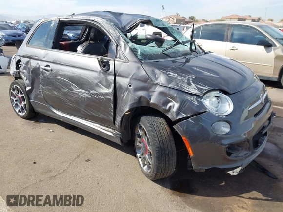 2014 FIAT 500 Sport z VIN 3C3CFFBR9ET267856, wystawiony jako IAAI lot #41513824 z przebiegiem Nie podano mil oraz . Historia ofert i sprzedaży dostępna na DreamBid. Obrazek 1.