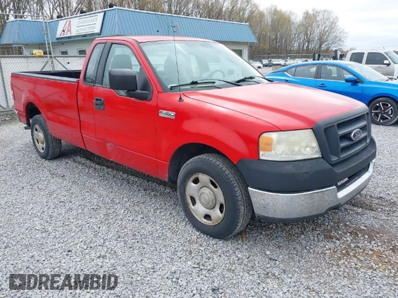 2005 Ford F-150 XL with VIN 1FTRF12WX5NC06045, listed as a IAAI auction lot 41917004 with 296,753 mi miles. Bid and sale history available at carsss.com. Image 1.