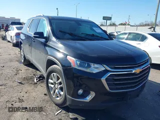 2018 Chevrolet Traverse LT Cloth z VIN 1GNERGKW6JJ115744, wystawiony jako IAAI lot #41643483 z przebiegiem Nie podano mil oraz . Historia ofert i sprzedaży dostępna na DreamBid. Obrazek 1.