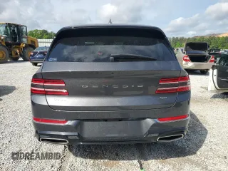 2023 Genesis GV80 with VIN KMUHBDSB4PU107507, listed as a Copart auction lot 54907715 with 89,970 mi miles and Salvage title. Bid and sale history available at DreamBid. Image 6.