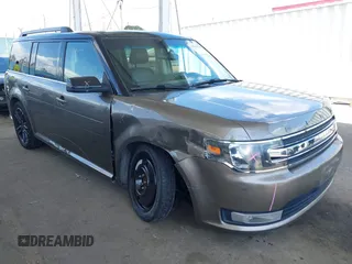2013 Ford Flex SEL z VIN 2FMGK5C85DBD24987, wystawiony jako IAAI lot #41948780 z przebiegiem 136 812 mil mil oraz . Historia ofert i sprzedaży dostępna na DreamBid. Obrazek 1.