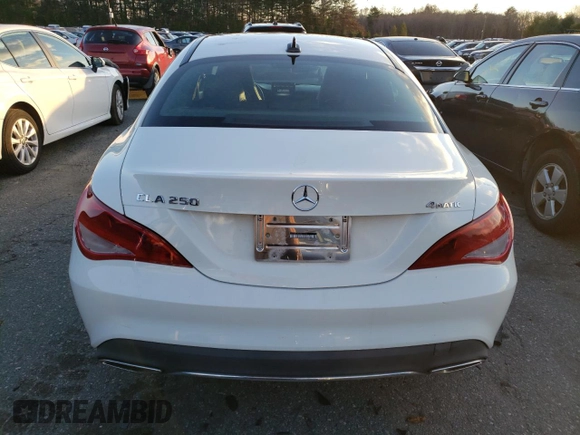 2018 Mercedes-Benz CLA 250 with VIN WDDSJ4GB6JN576724, listed as a Copart auction lot 77612493 with 40,638 mi miles and . Bid and sale history available at DreamBid. Image 6.
