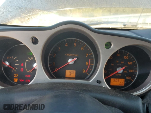 2008 Nissan 350Z Enthusiast with VIN JN1BZ36A18M852607, listed as a Copart auction lot 77838614 with 90,511 mi miles and Salvage Title. Bid and sale history available at DreamBid. Image 9.