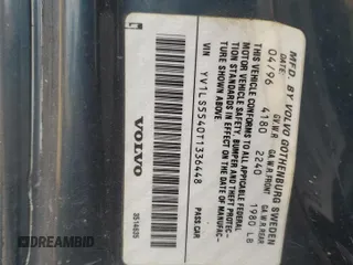 1996 Volvo 850 GT с VIN YV1LS5540T1336448, выставлен на аукционе Copart как лот 78573834 с пробегом 414 656 миль миль и Списание • Salvage title. История ставок и продаж доступна на DreamBid. Изображение 12.