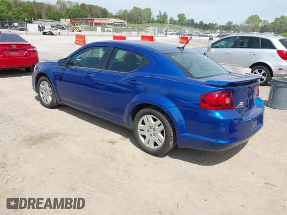 2012 Dodge Avenger SE with VIN 1C3CDZAB6CN200611, listed as a IAAI auction lot 41983441 with 184,464 mi miles. Bid and sale history available at carsss.com. Image 3.