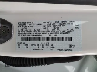 2024 Ford Escape ST-Line с VIN 1FMCU9MN3RUA38044, выставлен на аукционе Copart как лот 47589795 с пробегом 4 312 миль миль и Списание • Salvage title. История ставок и продаж доступна на DreamBid. Изображение 16.