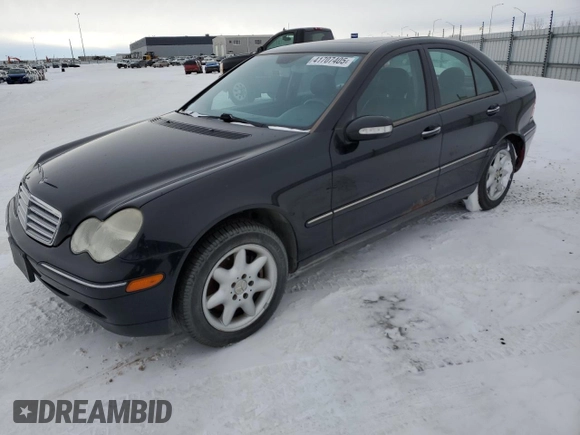 2003 Mercedes-Benz C 230/260/280/320 with VIN WDBRF64J73F298428, listed as a Copart auction lot 41707405 with 281,760 mi miles and Salvage Title. Bid and sale history available at DreamBid. Image 1.