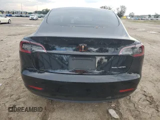 2022 Tesla Model 3 Long Range with VIN 5YJ3E1EB1NF243484, listed as a Copart auction lot 70745404 with 25,970 mi miles and Salvage Title. Bid and sale history available at DreamBid. Image 6.