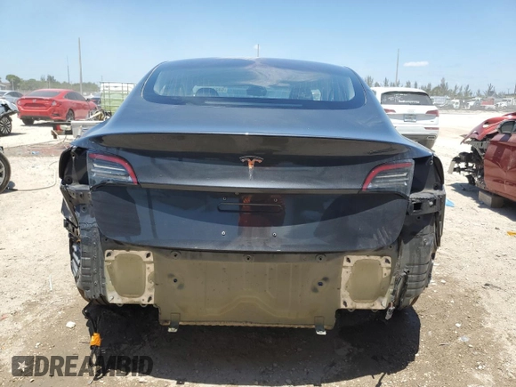 2018 Tesla Model 3 Long Range Battery with VIN 5YJ3E1EA9JF044636, listed as a Copart auction lot 54218955 with 66,126 mi miles and Salvage Title. Bid and sale history available at DreamBid. Image 6.
