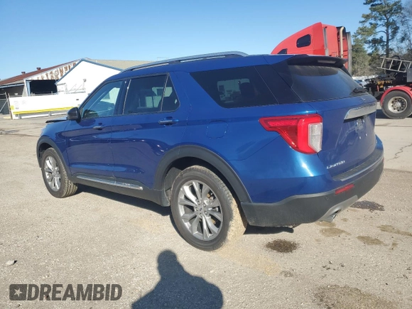 2023 Ford Explorer Limited with VIN 1FMSK8FH5PGA57662, listed as a Copart auction lot 45501215 with 58,271 mi miles and Salvage Title. Bid and sale history available at carsss.com. Image 2.