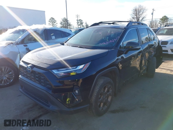 2023 Toyota RAV4 Hybrid XLE with VIN 2T3UWRFV5PW176720, listed as a IAAI auction lot 41464994 with 26,315 mi miles. Bid and sale history available at carsss.com. Image 2.