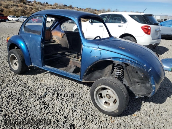 1973 Volkswagen Beetle with VIN 1332477215, listed as a Copart auction lot 77263164 with Not Provided miles and Salvage Title. Bid and sale history available at DreamBid. Image 4.