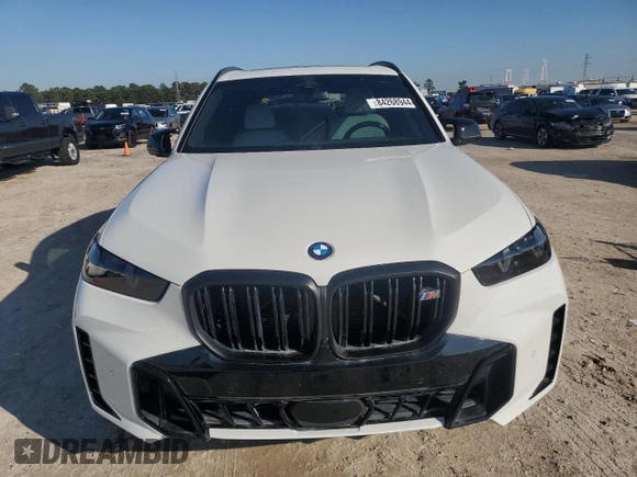 2024 BMW X5 M60i with VIN 5UX33EU01R9U55250, listed as a Copart auction lot 84268944 with 0 mi miles and Non Repairable. Bid and sale history available at carsss.com. Image 5.