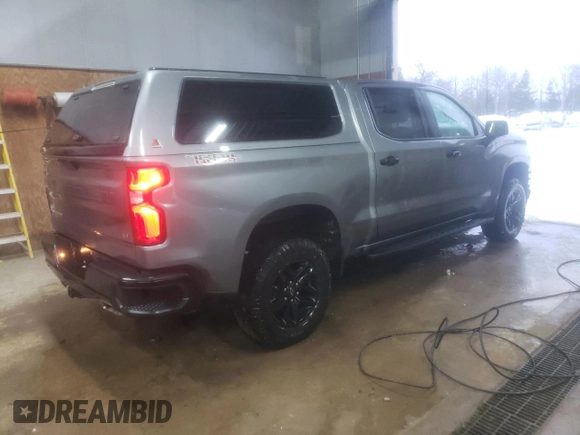 2022 Chevrolet Silverado 1500 LT Trail Boss with VIN 1GCPYFEL1NZ216763, listed as a Copart auction lot 83351734 with 63,163 mi miles and Clean Title. Bid and sale history available at DreamBid. Image 3.