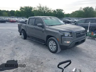 2022 Nissan Frontier SV with VIN 1N6ED1EJ1NN641280, listed as a IAAI auction lot 42097539 with 21,654 mi miles and . Bid and sale history available at DreamBid. Image 1.