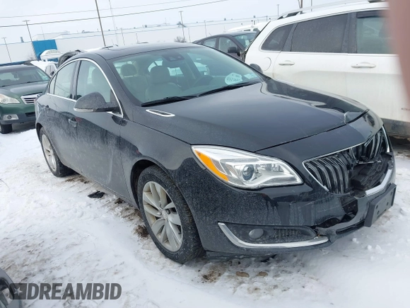 2016 Buick Regal Premium II with VIN 2G4GT5GX0G9201642, listed as a IAAI auction lot 41634052 with 93,647 mi miles. Bid and sale history available at carsss.com. Image 1.