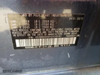 2017 Subaru Legacy with VIN 4S3BNAB66H3058593, listed as a Copart auction lot 52431615 with 94,711 mi miles and Salvage Title. Bid and sale history available at carsss.com. Image 14.