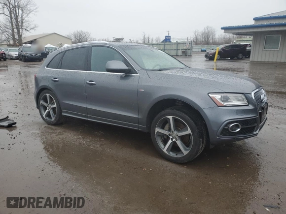 2015 Audi Q5 Premium Plus with VIN WA1DGAFP9FA031493, listed as a Copart auction lot 49801085 with 75,045 mi miles and Salvage Title. Bid and sale history available at carsss.com. Image 4.