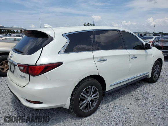 2020 Infiniti QX60 Pure with VIN 5N1DL0MM9LC520735, listed as a Copart auction lot 58567435 with 66,737 mi miles and Salvage title. Bid and sale history available at DreamBid. Image 3.