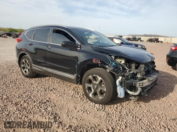 2017 Honda CR-V Touring with VIN 7FARW1H90HE029644, listed as a Copart auction lot 50813995 with 81,078 mi miles and Salvage Title. Bid and sale history available at carsss.com. Image 4.