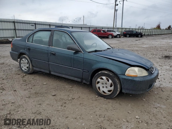 1996 Honda Civic LX "O" w/Air with VIN 2HGEJ6671TH551811, listed as a Copart auction lot 81596104 with 210,143 mi miles and Salvage Title. Bid and sale history available at carsss.com. Image 4.