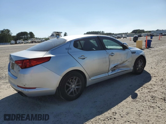 2013 Kia Optima LX with VIN KNAGM4A73D5375330, listed as a Copart auction lot 53609865 with 270,679 mi miles and Salvage Title. Bid and sale history available at carsss.com. Image 3.