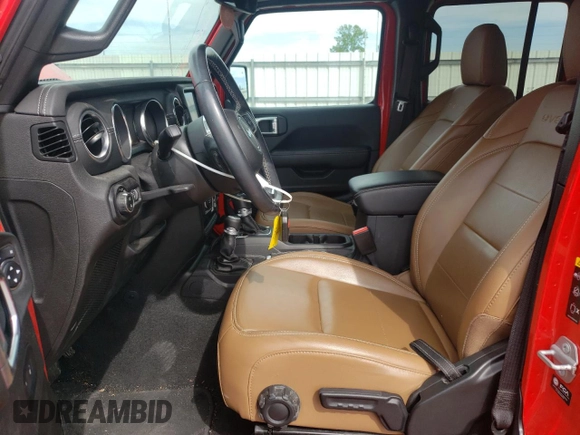2021 Jeep Gladiator High Altitude z VIN 1C6HJTFG4ML579074, wystawiony jako Copart lot #57145415 z przebiegiem 52 145 mil mil oraz Szkoda całkowita • Salvage title. Historia ofert i sprzedaży dostępna na DreamBid. Obrazek 7.
