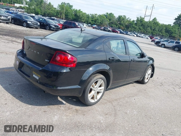 2013 Dodge Avenger SXT with VIN 1C3CDZCB7DN650959, listed as a IAAI auction lot 42592881 with 107,652 mi miles and . Bid and sale history available at DreamBid. Image 4.