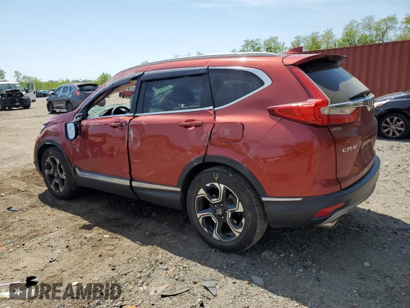 2018 Honda CR-V Touring with VIN 2HKRW2H97JH624757, listed as a Copart auction lot 54991355 with 24,278 mi miles and Salvage title. Bid and sale history available at DreamBid. Image 2.
