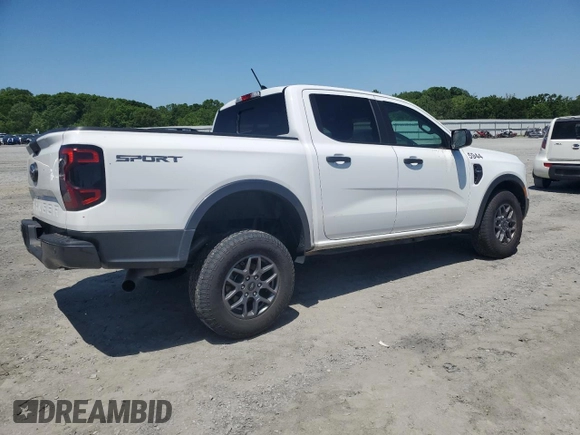 2024 Ford Ranger XLT with VIN 1FTER4GH6RLE06391, listed as a Copart auction lot 53747715 with 18,884 mi miles and Salvage title. Bid and sale history available at DreamBid. Image 3.