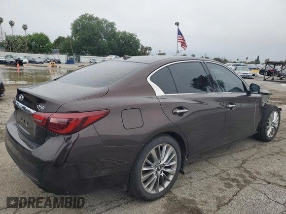 2019 Infiniti Q50 Luxe с VIN JN1EV7AP7KM511845, выставлен на аукционе Copart как лот 48928515 с пробегом 59 022 миль миль и Списание • Salvage title. История ставок и продаж доступна на DreamBid. Изображение 3.