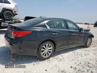 2015 Infiniti Q50 z VIN JN1BV7AR4FM423894, wystawiony jako Copart lot #57297595 z przebiegiem 82 593 mil mil oraz Szkoda całkowita • Salvage title. Historia ofert i sprzedaży dostępna na DreamBid. Obrazek 3.