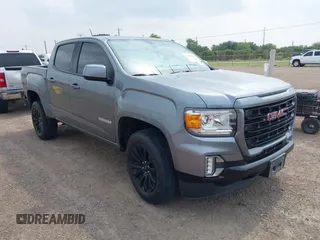 2022 GMC Canyon 2WD Elevation with VIN 1GTG5CEN5N1110758, listed as a IAAI auction lot 42358902 with 35,266 mi miles and . Bid and sale history available at DreamBid. Image 1.