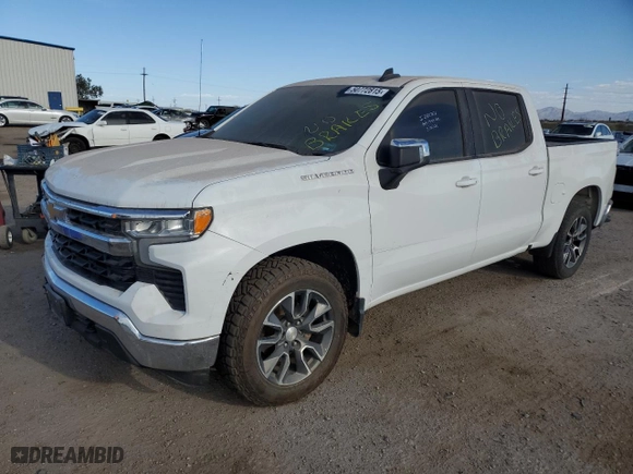 2022 Chevrolet Silverado 1500 LT with VIN 1GCPDKEK7NZ562795, listed as a Copart auction lot 50772815 with 0 mi miles and Salvage Title. Bid and sale history available at carsss.com. Image 1.