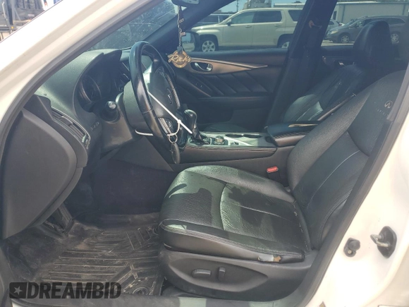 2014 Infiniti Q50 with VIN JN1BV7AP9EM683494, listed as a Copart auction lot 61565545 with Not provided miles and Salvage title. Bid and sale history available at DreamBid. Image 7.