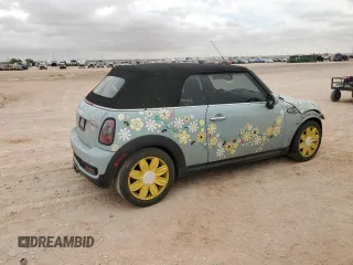 2014 MINI Convertible S with VIN WMWZP3C56ET707425, listed as a Copart auction lot 50894965 with 100,116 mi miles and Salvage Title. Bid and sale history available at DreamBid. Image 3.