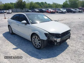 2015 Audi A3 1.8T Premium with VIN WAUACGFF8F1117549, listed as a IAAI auction lot 42059983 with 80,494 mi miles. Bid and sale history available at carsss.com. Image 1.