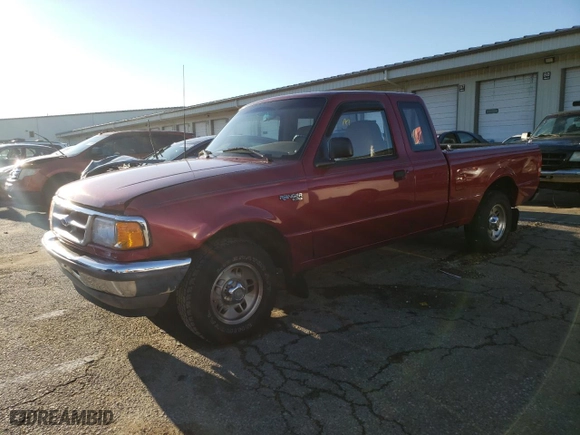 1995 Ford Ranger Splash with VIN 1FTCR14UXSPA93593, listed as a Copart auction lot 81034794 with 156,409 mi miles and Salvage Title. Bid and sale history available at carsss.com. Image 1.