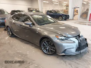 2016 Lexus IS 350 with VIN JTHCE1D23G5012574, listed as a IAAI auction lot 41519803 with 64,114 mi miles. Bid and sale history available at carsss.com. Image 1.