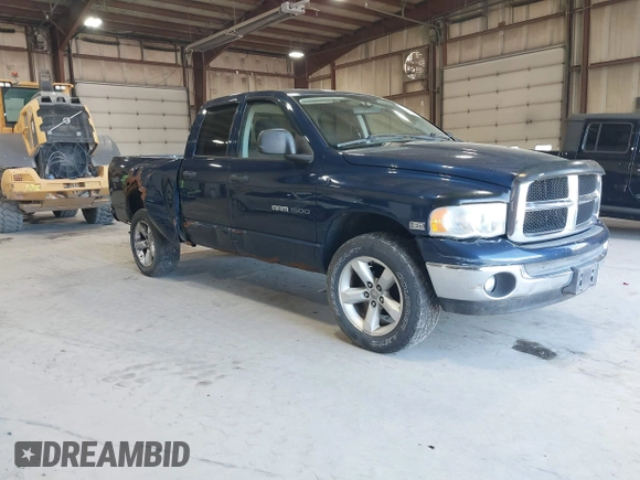 2005 Dodge 1500 SLT with VIN 1D7HU18D25S362773, listed as a IAAI auction lot 42138495 with 213,723 mi miles. Bid and sale history available at carsss.com. Image 1.
