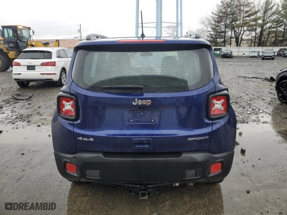 2018 Jeep Renegade Sport with VIN ZACCJBAH4JPH14249, listed as a Copart auction lot 52850475 with 82,891 mi miles and Clean Title. Bid and sale history available at carsss.com. Image 6.