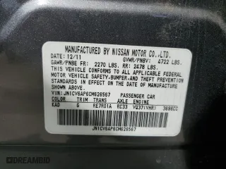 2012 Infiniti G37 Sedan Journey with VIN JN1CV6AP6CM626567, listed as a Copart auction lot 52966975 with 179,595 mi miles and Salvage Title. Bid and sale history available at carsss.com. Image 12.