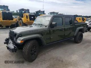 2022 Jeep Gladiator Texas Trail with VIN 1C6HJTAG4NL171490, listed as a Copart auction lot 60295695 with 36,671 mi miles and Salvage title. Bid and sale history available at DreamBid. Image 1.