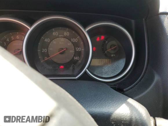2009 Nissan Versa S with VIN 3N1BC13E49L363630, listed as a Copart auction lot 53118515 with 135,573 mi miles and Salvage Title. Bid and sale history available at DreamBid. Image 9.
