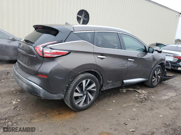 2016 Nissan Murano SL with VIN 5N1AZ2MG6GN116664, listed as a Copart auction lot 85786824 with 130,463 mi miles and Salvage Title. Bid and sale history available at carsss.com. Image 3.