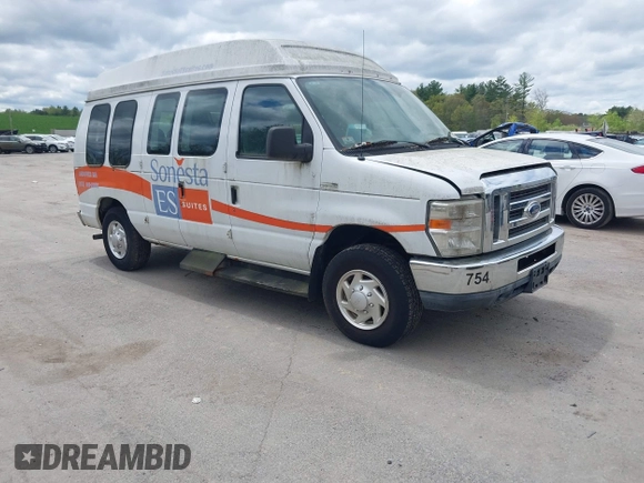 2011 Ford Econoline Cargo Commercial with VIN 1FTNE1EW7BDA85540, listed as a IAAI auction lot 42230965 with 90,364 mi miles and . Bid and sale history available at carsss.com. Image 1.